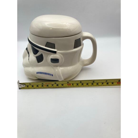 VTG 90's Star Wars Storm Trooper Mug Cup with Lid Coffee Tea - Picture 10 of 10